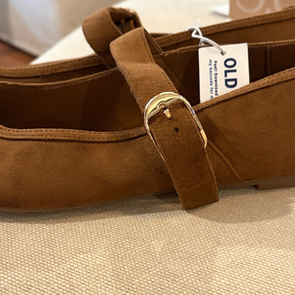 Old Navy Chestnut Mary Jane Ballet Flats/NWT/10 - Picture 10 of 15